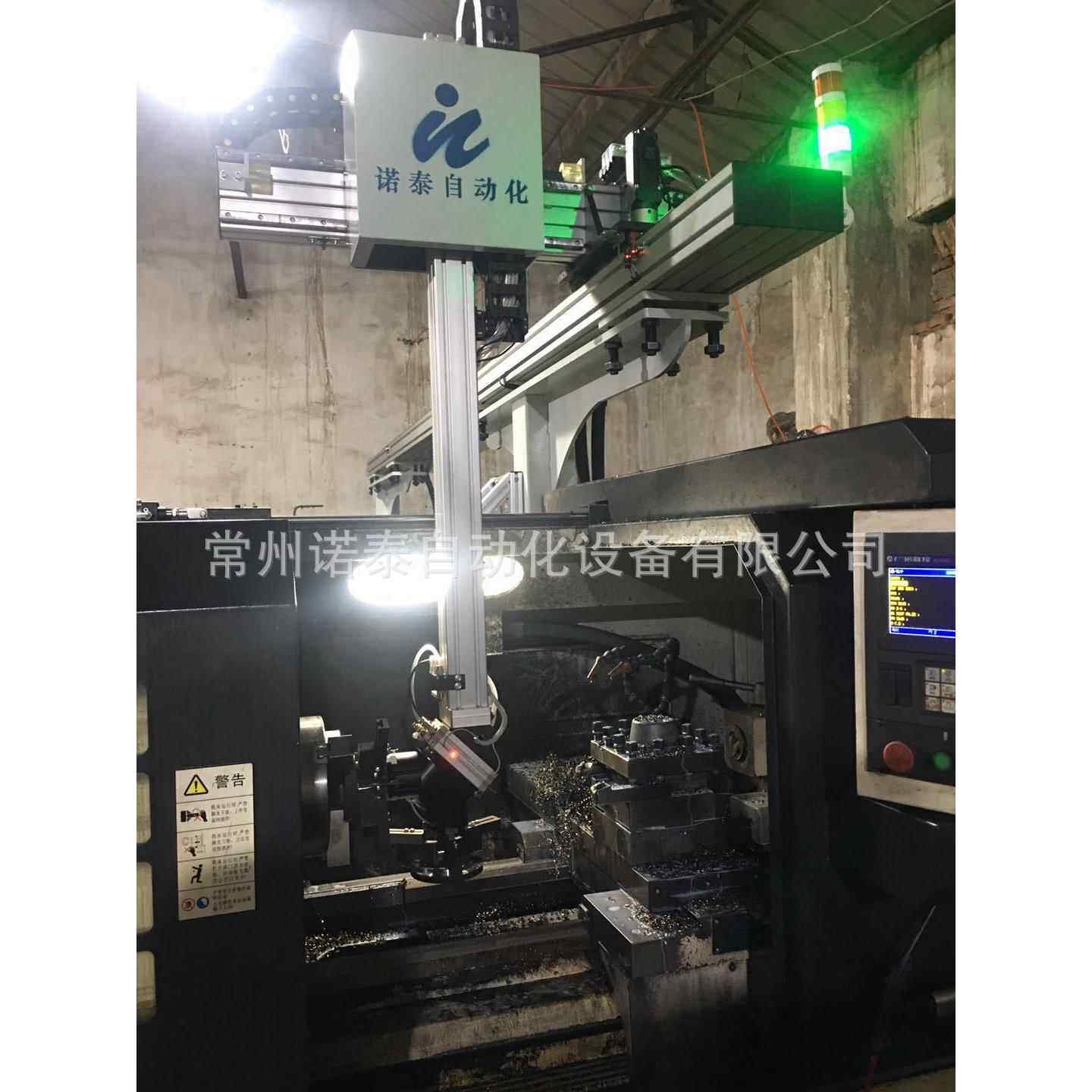 一拖拖二自动送NT料数控车|数机控车床床桁架机械手|一二上下料械