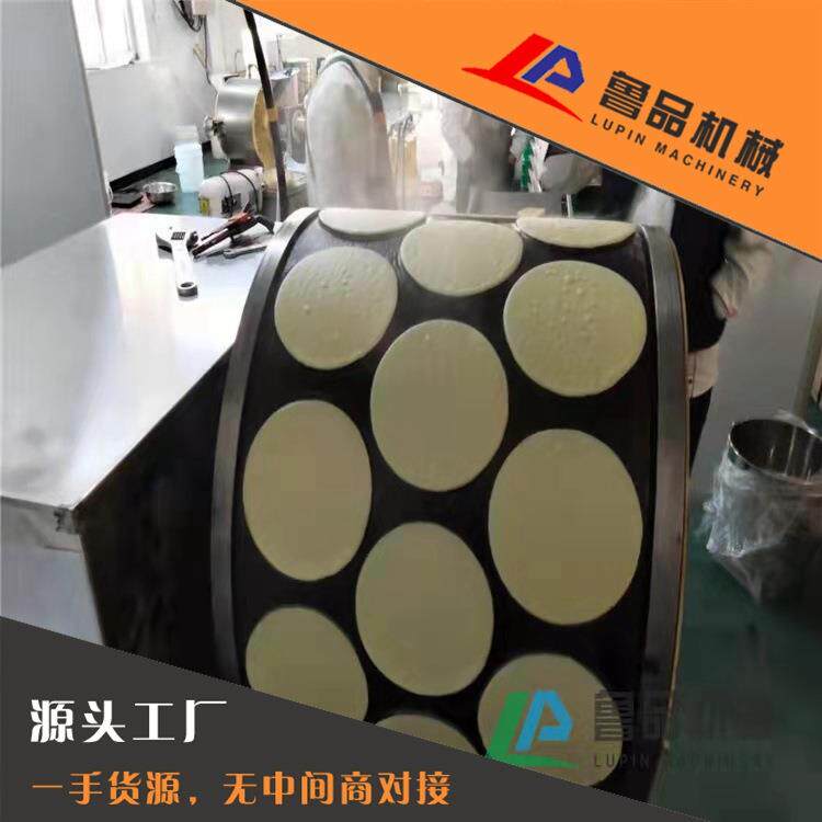 全自动班戟皮机LP-160青岛李沧区毛巾卷榴莲千层蛋糕饼机器