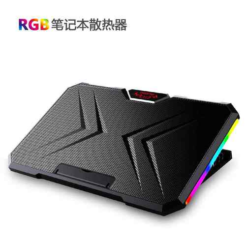 新款RGB炫酷灯光双涡轮静音大尺寸兼容笔记本散热器支架显卡