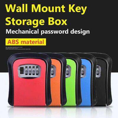 4 Digit Combination Password Key Safe Box Wall Mount Room