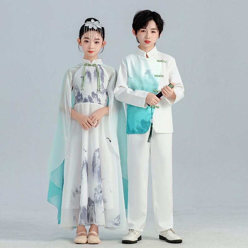 中小学生合唱服红歌比赛礼服爱国表演出服歌唱祖国演出服古筝表演