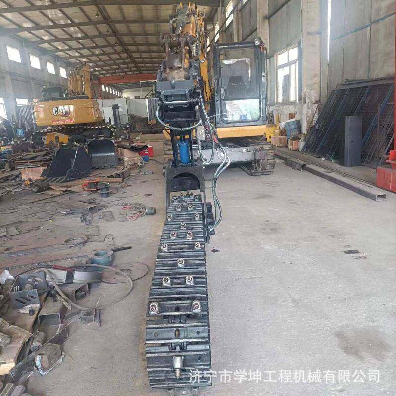 柳工75挖机改装轨道轮挖机行走系统铁路铁装设备快速行走底盘