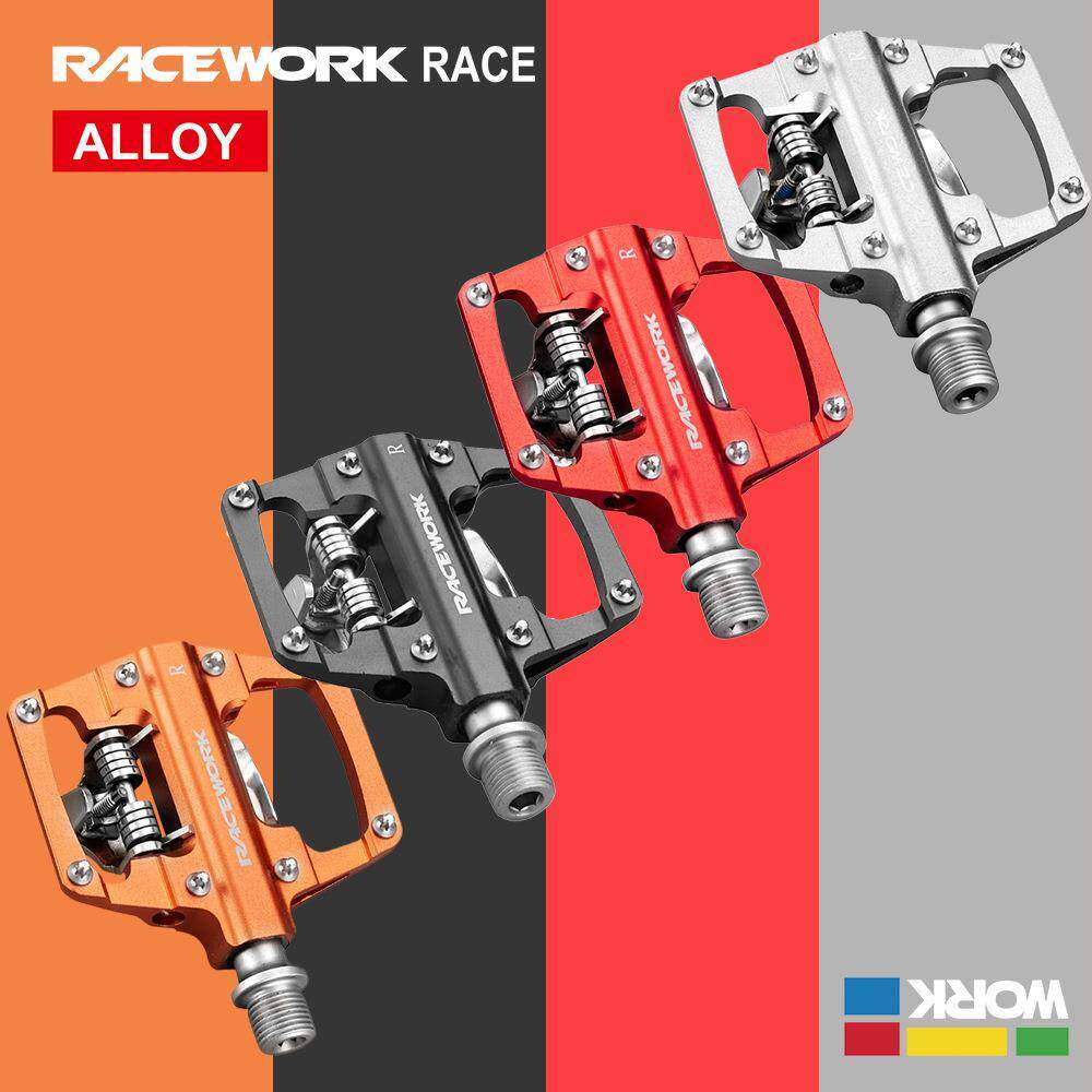 RACEWORK PH5000 轻型山地车平踏板转自锁锁踏双用踏板山地车锁踏