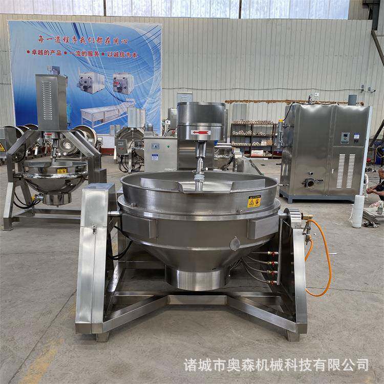 豆瓣酱馅料刮底搅拌炒锅 温度均匀可控 供应香菇牛肉酱料炒锅