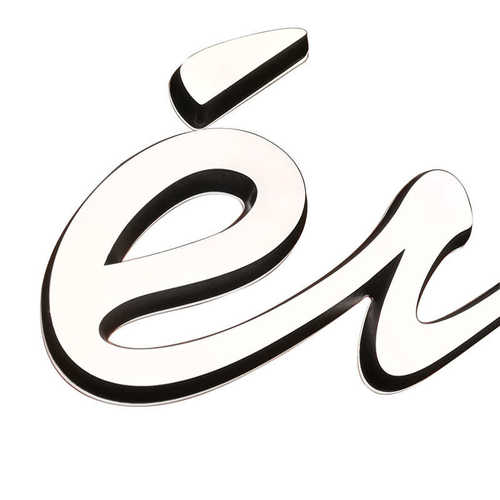 实力工厂LED迷你发光字LOGO墙亚克力UV不锈钢包边字门头招牌制作