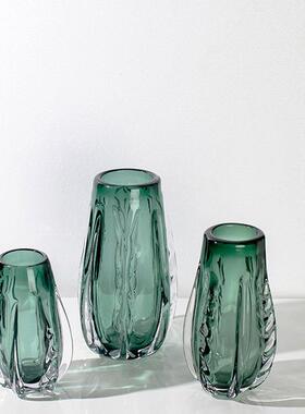 琉璃花摆件客厅插花干花花束轻奢插花花水培大口径软装花器