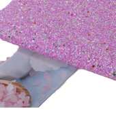 皮革格面料高材荧光箱包pu鞋 品亮片弹利特闪粘厂家供应自 子粉饰鞋