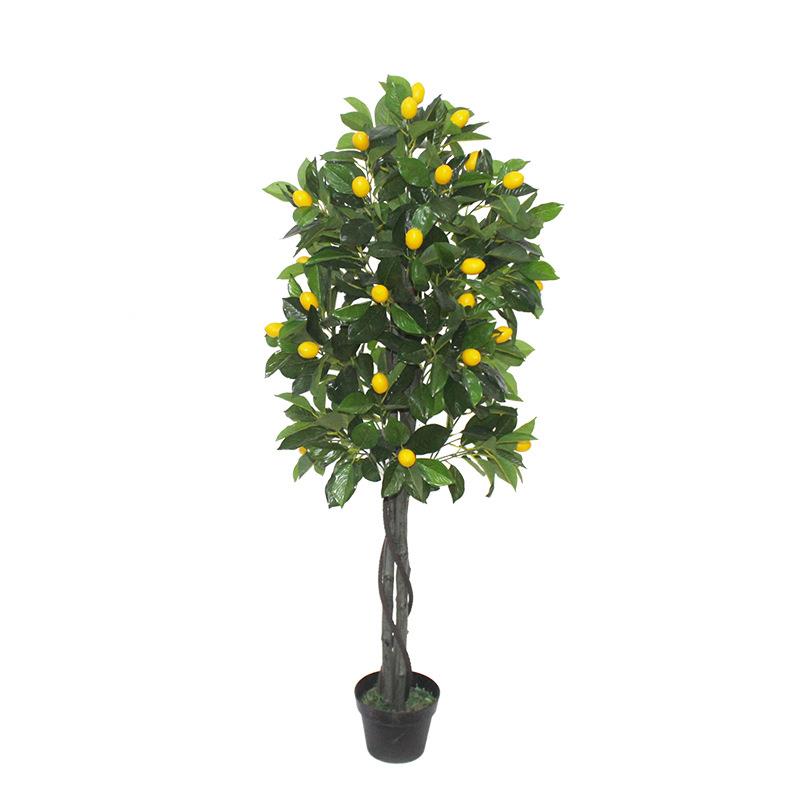 仿真植物柠檬树大型植物盆栽绿植田园假水果树装饰
