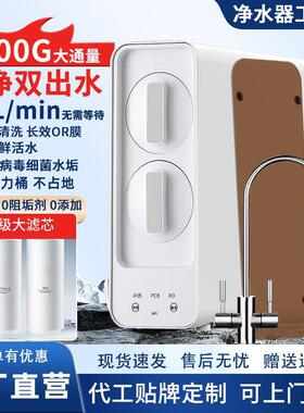 RO反渗透1000G纯水机净水器家用直饮厨下式除垢自来水过滤净饮机