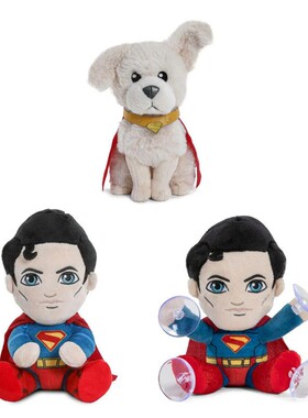 跨境新品 Superman plush 超人小狗毛绒玩偶公仔抱枕