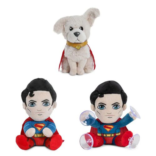 跨境新品 Superman plush 超人小狗毛绒玩偶公仔抱枕