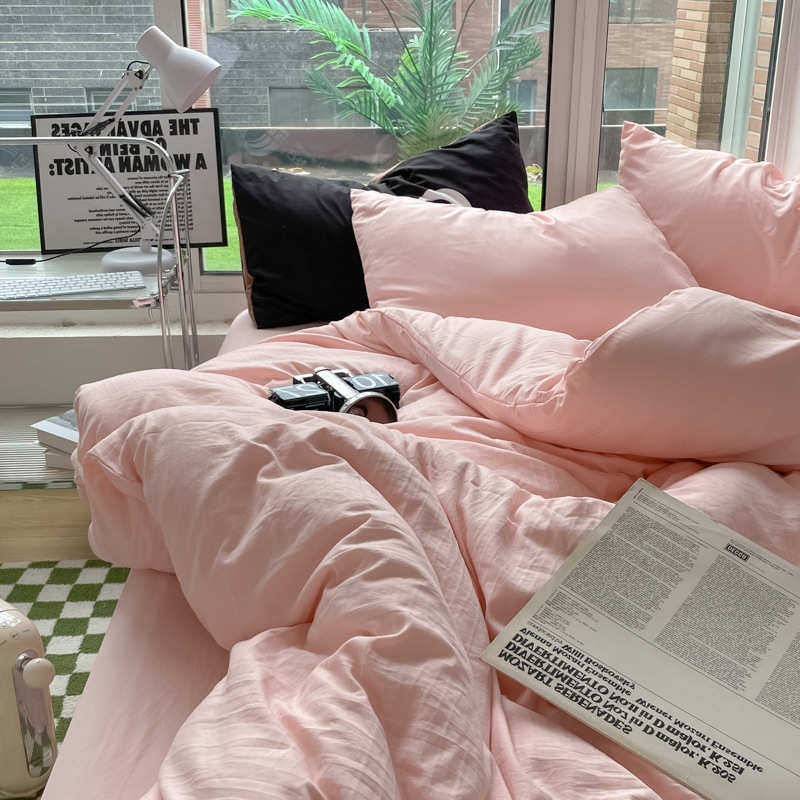棉三件套混搭亲纯色包退双色件套宿舍肤裸睡四ins不值可水洗,床上用品,床品套件/四件套/多件套,淘宝优惠券,粉丝福利购,淘宝优惠卷