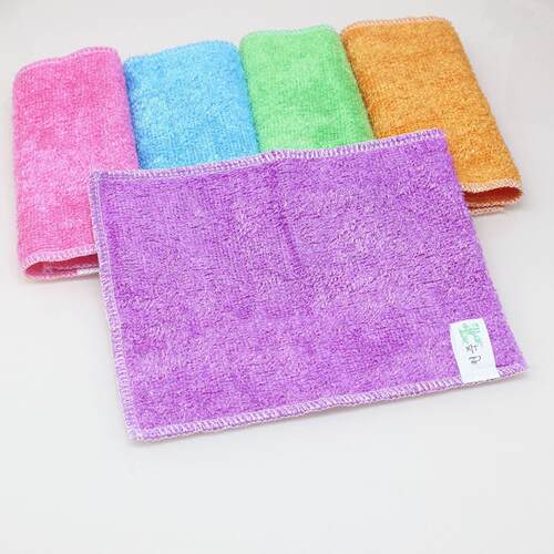 Bamboo fiber dishcloth, highly absorbent and oil-resistant c