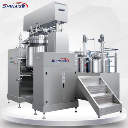 厂家乳化机100L真空搅拌机液压升降式乳化机面霜生产设备