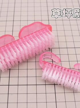粘土羊角刷彷真蛋糕纹理刷纸黏土牛角刷塑料美甲工具刷子diy工具