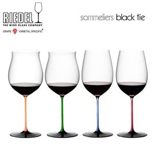 奥地利RIEDEL红领结黑领结波尔多勃艮第原装 进口手工红酒杯香槟杯
