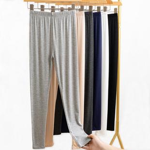 木代尔老年人女式 莫代尔秋裤 妈妈打底裤 线裤 女士超薄宽松保暖衬裤