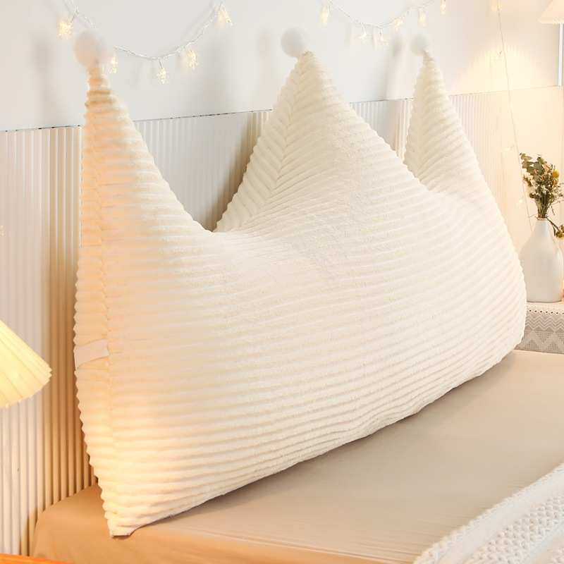 公主风床头软包垫靠背卧室床上靠垫奶白飘窗榻榻米靠枕绑带可拆洗,居家布艺,靠垫/抱枕,淘宝优惠券,粉丝福利购,淘宝优惠卷