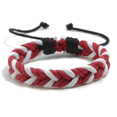 Brlet Colorful Couple Handmade Woven Brlet Wax Rope Simple S