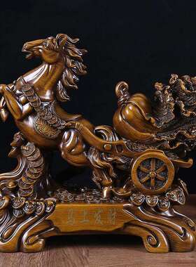 马拉白菜工艺品生肖马摆件家居客厅办公室装饰品马年吉祥物