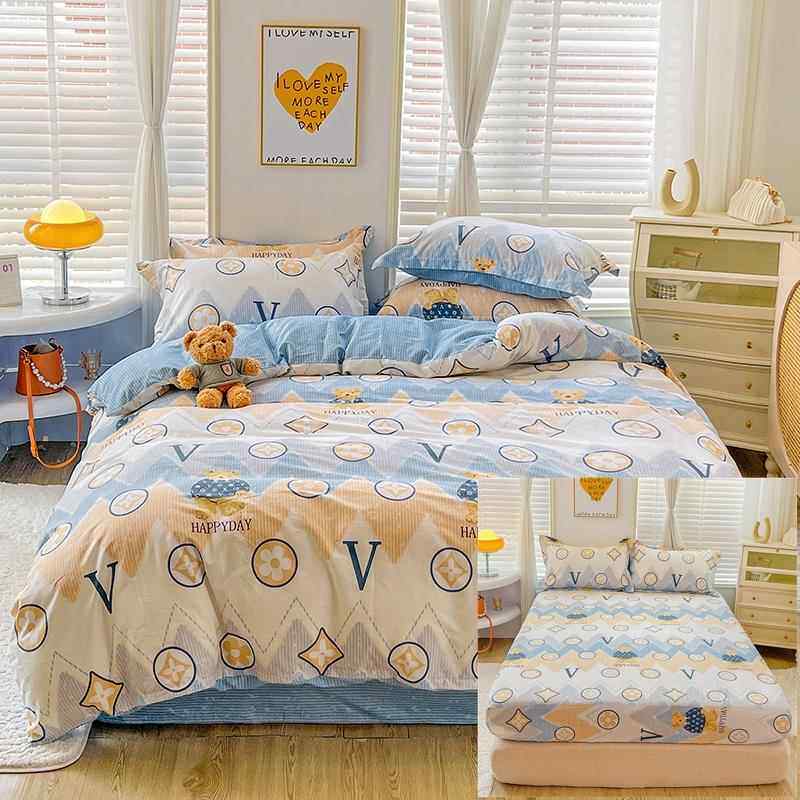 正品纯棉人床米笠款席思1.5四件套 全棉套件双人单加大1梦.8m床罩