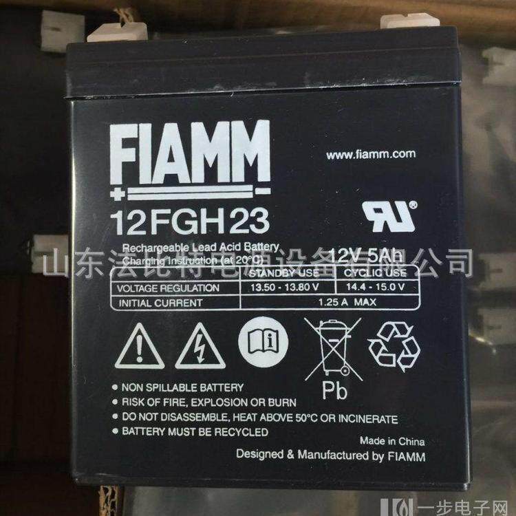 FIAMM非凡蓄电池12FGH23(12V5.0AH)医疗器械设