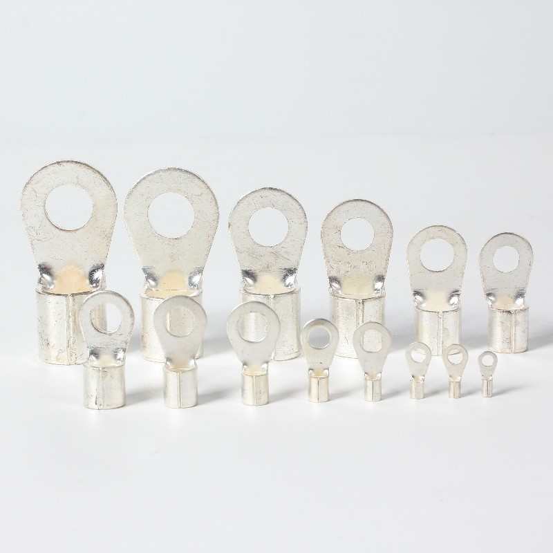 冷压端子紫铜SNB1.25接线端子冷压鼻2-4铜鼻3.5-5 5.5平方8-6平方