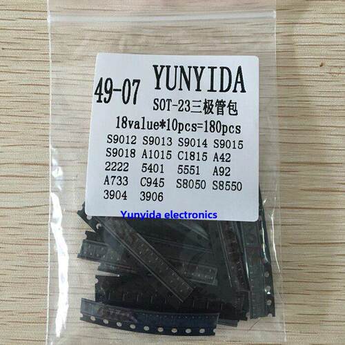 贴片三极管样品包 （SOT-23）含8050 8550等常用18种各10个