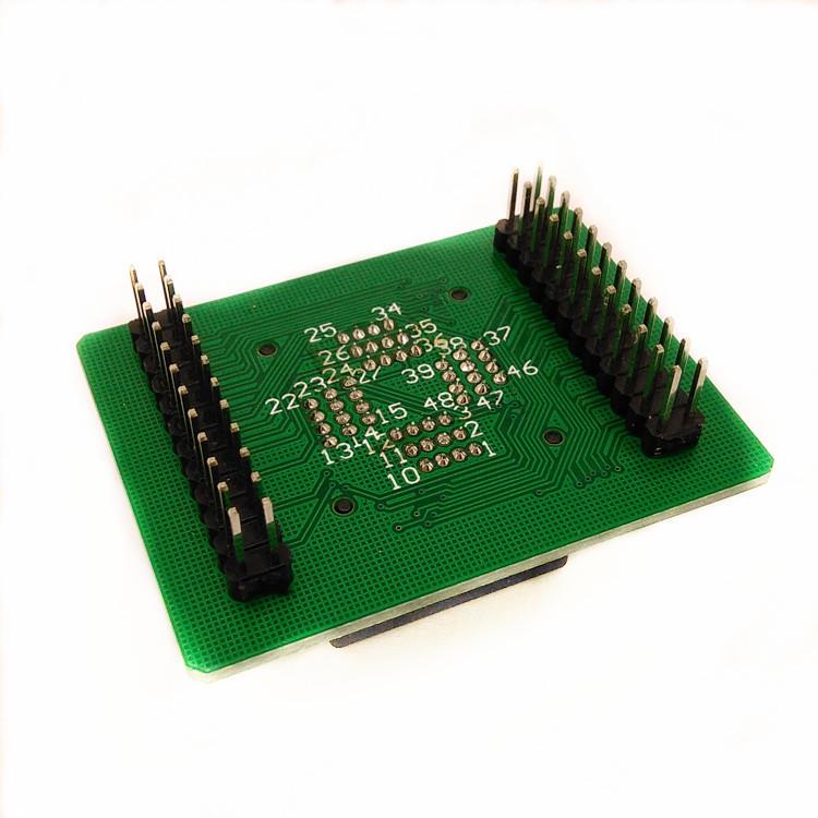 HM厂IU家LQFP4SKY8-0.5下压弹片录座贴片IC编程座QLFP48测试烧座