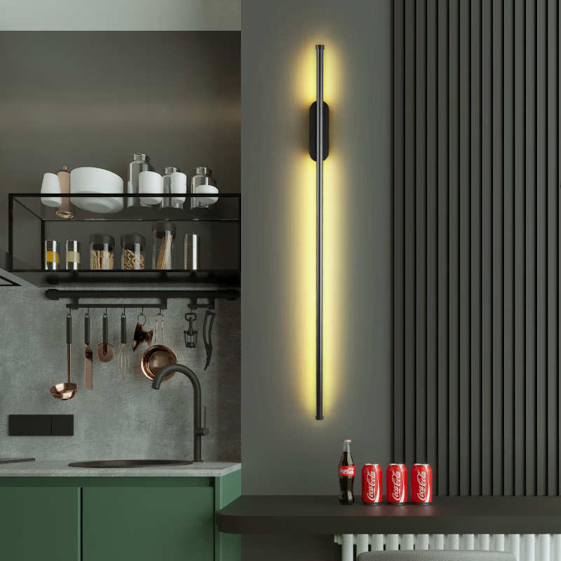 led长条壁灯创意个性简约现代客厅电视卧室床头背景墙壁北欧灯具