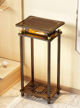 客厅落地花式盆置物花架仿木高1563336H端架轻奢感盆栽架阳台实花