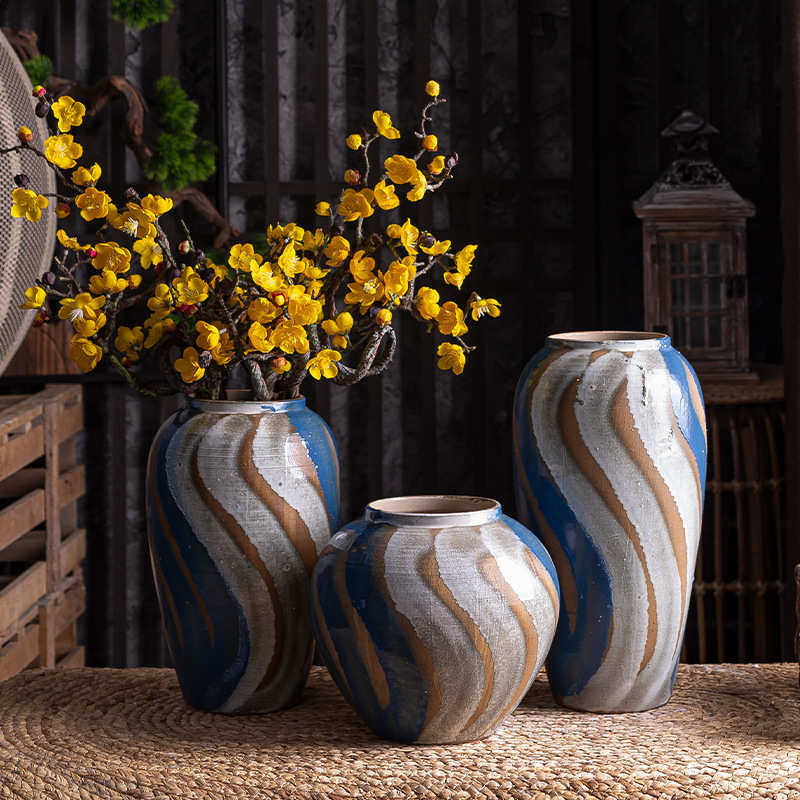 粗土做插复古坛子小号多仿古陶盆古朴干花花盆肉陶罐手工旧陶花瓶,家居饰品,花瓶,淘宝优惠券,粉丝福利购,淘宝优惠卷
