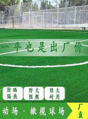 襄景仿真运动草坪户学校操场场足球人造DJK50外假草皮橄草榄球场
