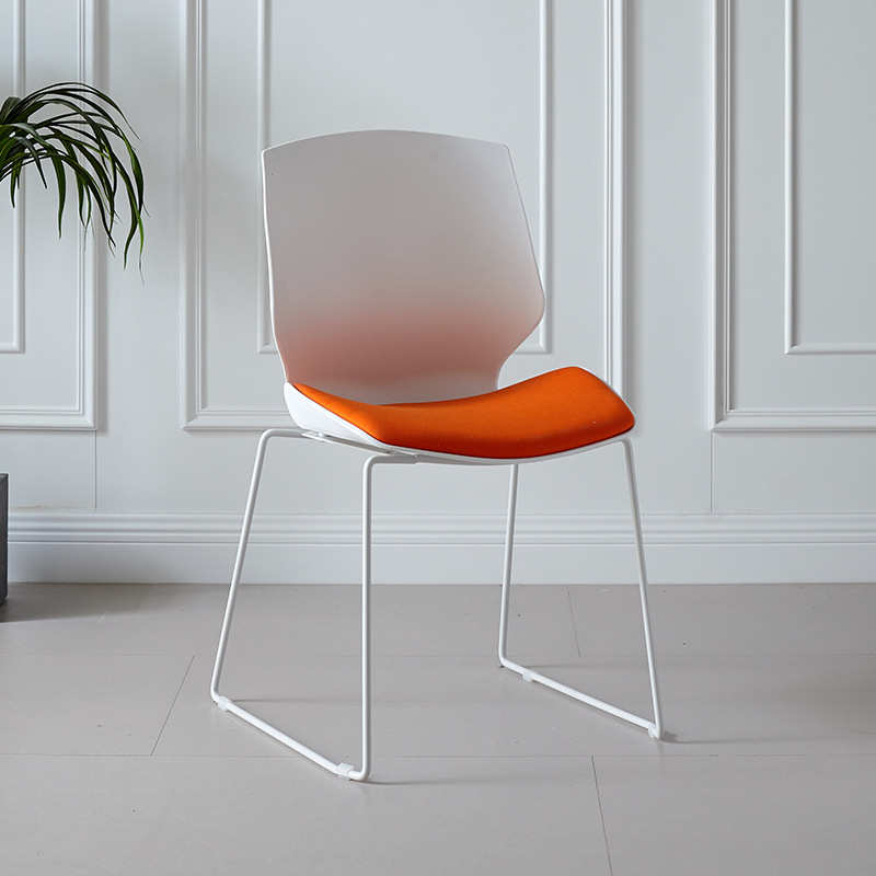 椅休闲商务洽谈可办公接待现代椅会议室弓形无叠放靠背椅简约扶手