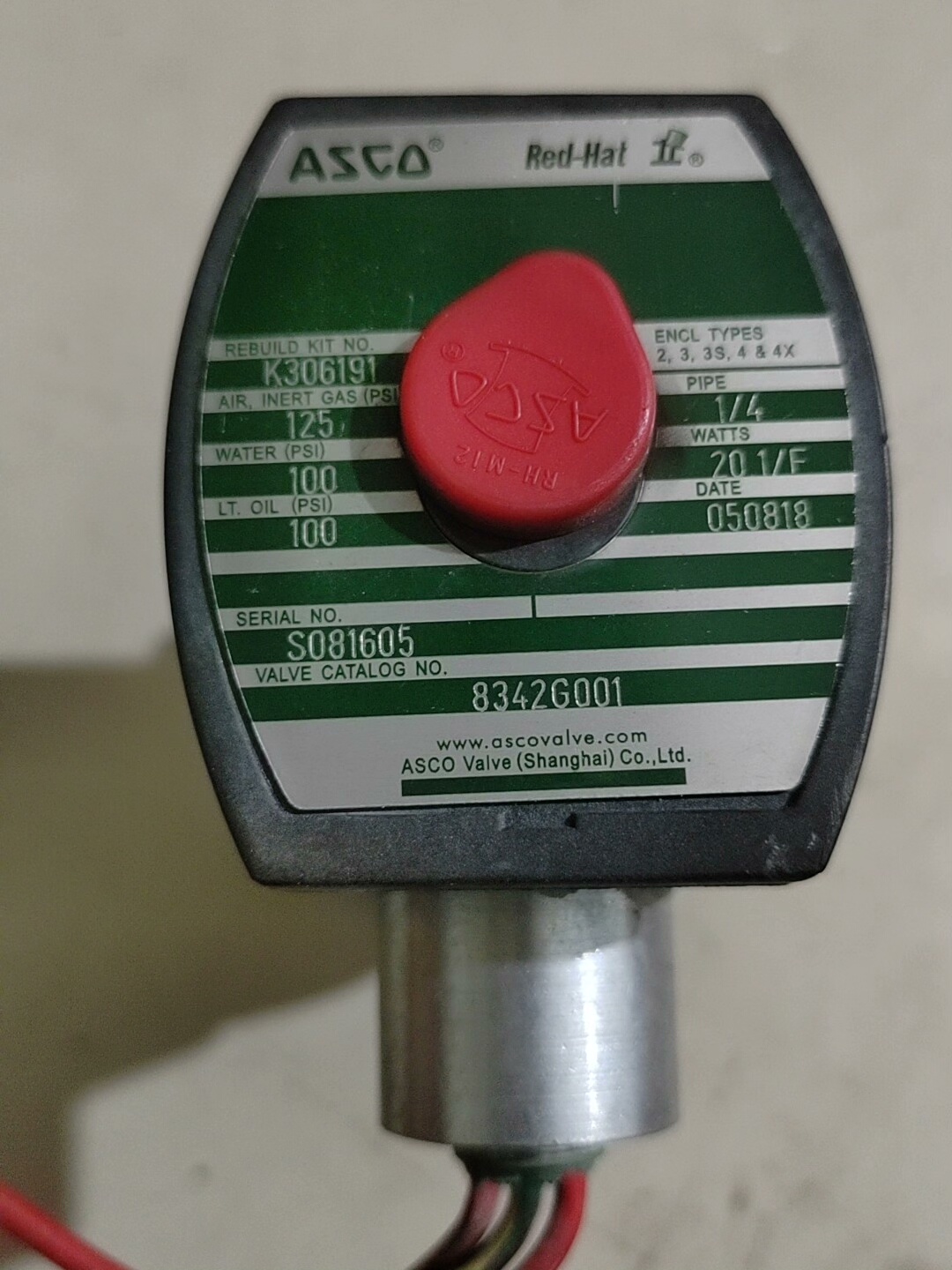 ASCO电磁阀EF8342G001/8432G001/K30