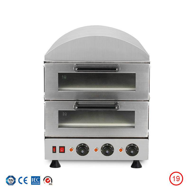 商用电热烤箱双层烘焙电烤箱 双层开盖大容量双温控披萨pizza烤箱