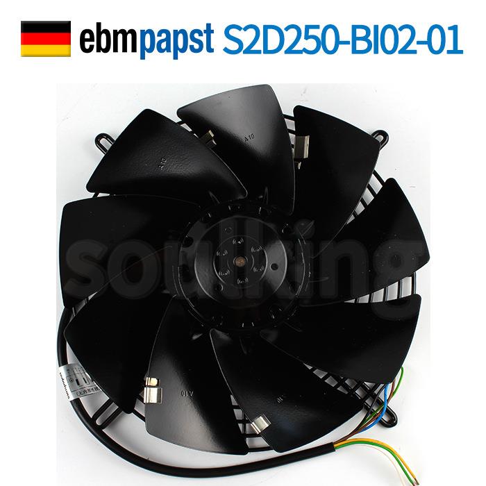 原装ebmpapst S2D250-BI02-01 230/400V 100/140W外转子轴流风机