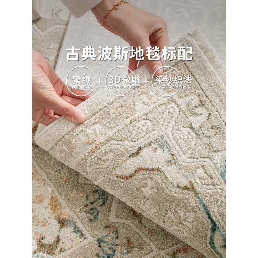 易美家土耳其波进口普法式复古地毯奢斯南丁格尔轻客厅卧室毯