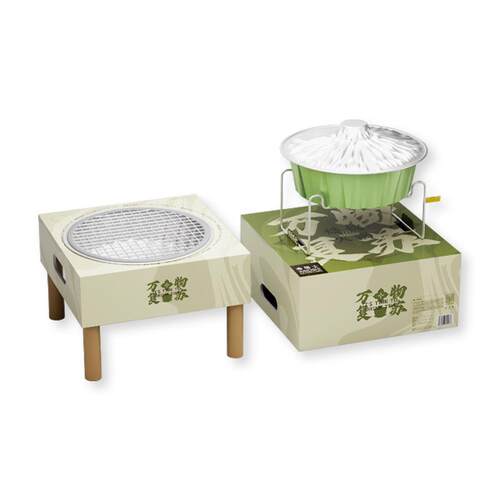 一次性烧烤火锅双用炉围炉煮茶锡纸锅露营野餐全套家用户外