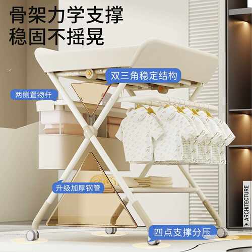 尿台婴儿护理台新生儿换尿抚触洗布澡全包围护台多功FML能布理可
