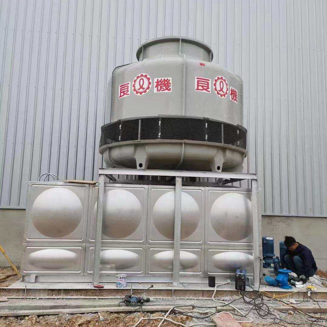 良机冷却塔横流式凉水塔安装维修方形制冷设备工业型水塔低噪