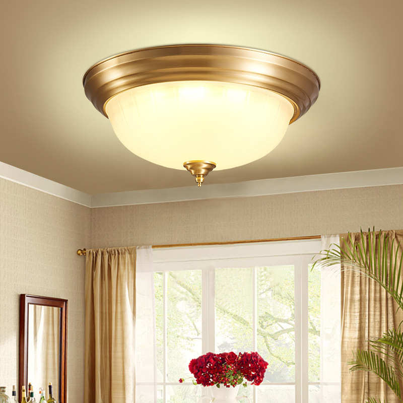 玄关阳台灯全入户欧式吸顶灯铜走廊灯过道灯具简约美式现代