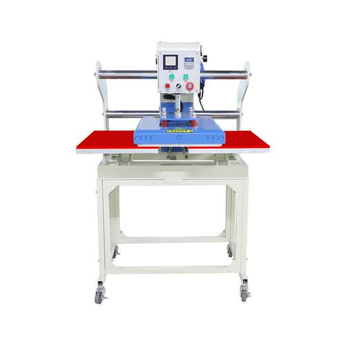 JC-7C全自动烫画机40*60气动双工位压烫机服装印花热转印机器