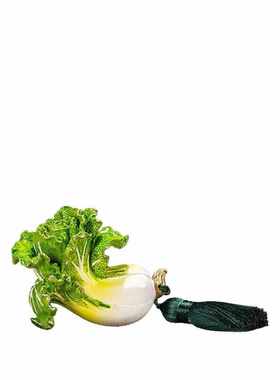 白菜摆件家居饰品桌面手握礼品铜手把件百财装饰品手握百财