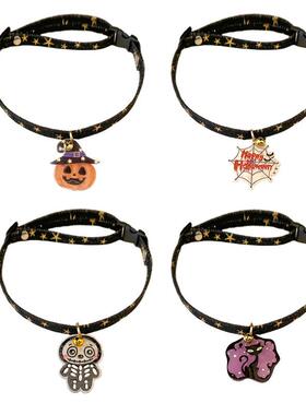 万圣节宠物项圈插口可调节项圈猫咪狗狗节日装扮项圈