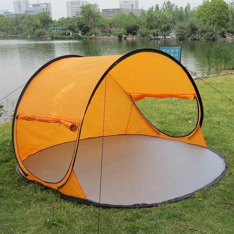户人外露营沙滩帐自动速开5-6全园帐篷涂银遮YL-C003阳防公晒海边