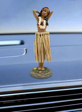 Hawaiian Dancing Girl Posing Dancer Car Interior Ornaments D