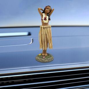 Hawaiian Dancing Girl Posing Dancer Car Interior Ornaments D