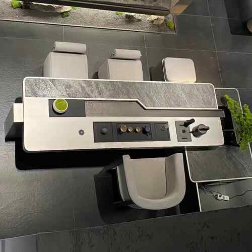 新中式乌金木茶桌椅组合客厅办公室泡茶台高端轻奢实木泡茶桌一体