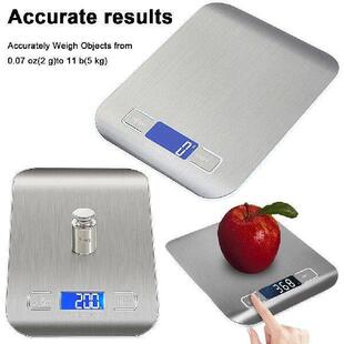 5Kg Kitchen Digital Scale Stainless Steel Precise Small